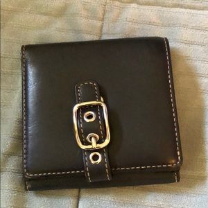 Black leather Coach wallet- new with tag